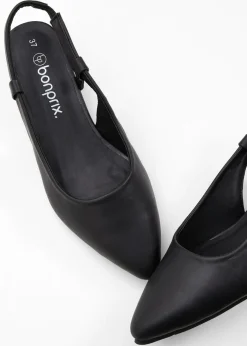 bonprix bonprix Zapatos de tacón con talón al descubierto Negro Discount