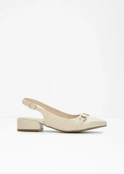 bonprix bonprix Zapatos de tacón con talón al descubierto Beige Online