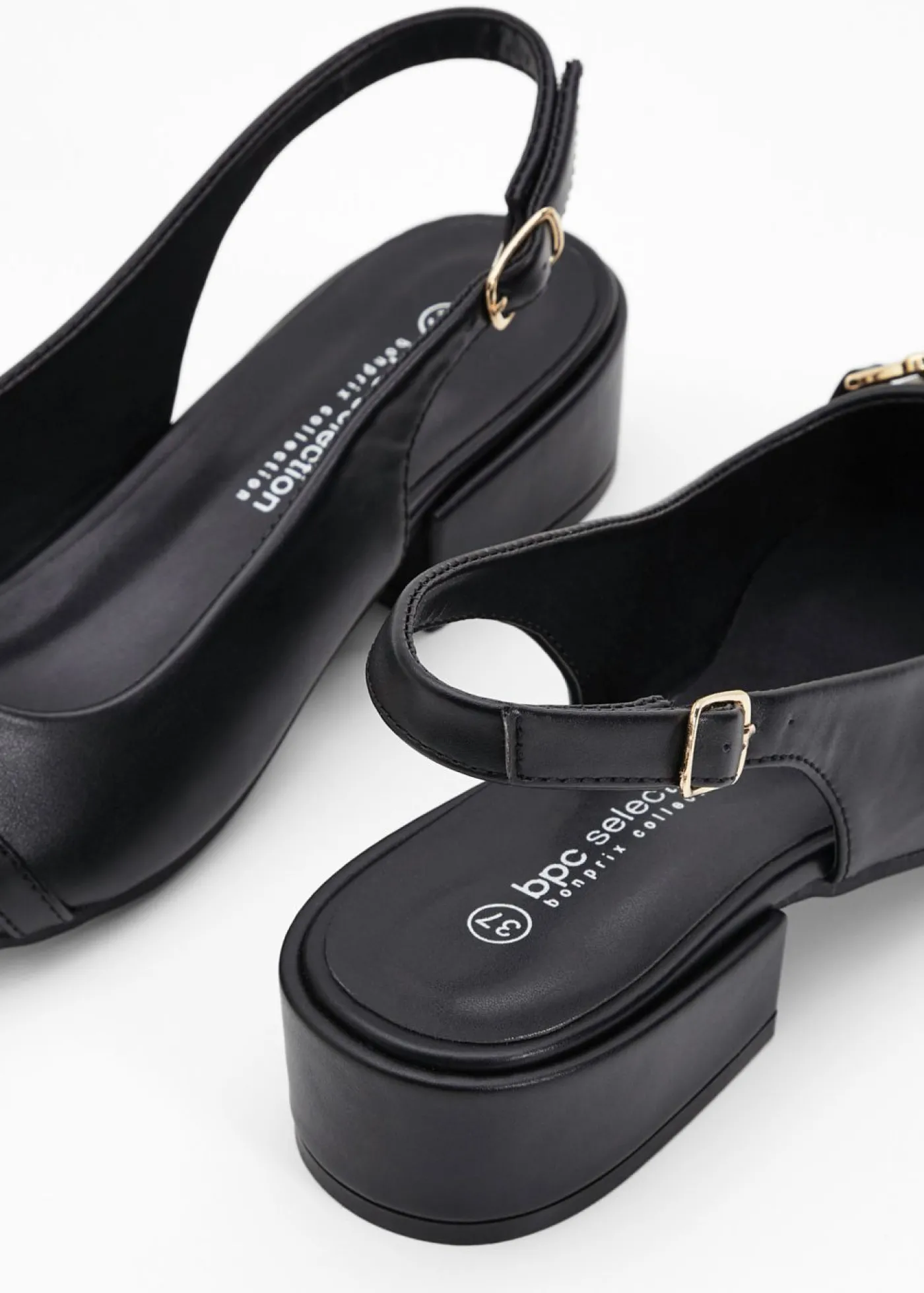 bonprix bonprix Zapatos de tacón con talón al descubierto Negro Best