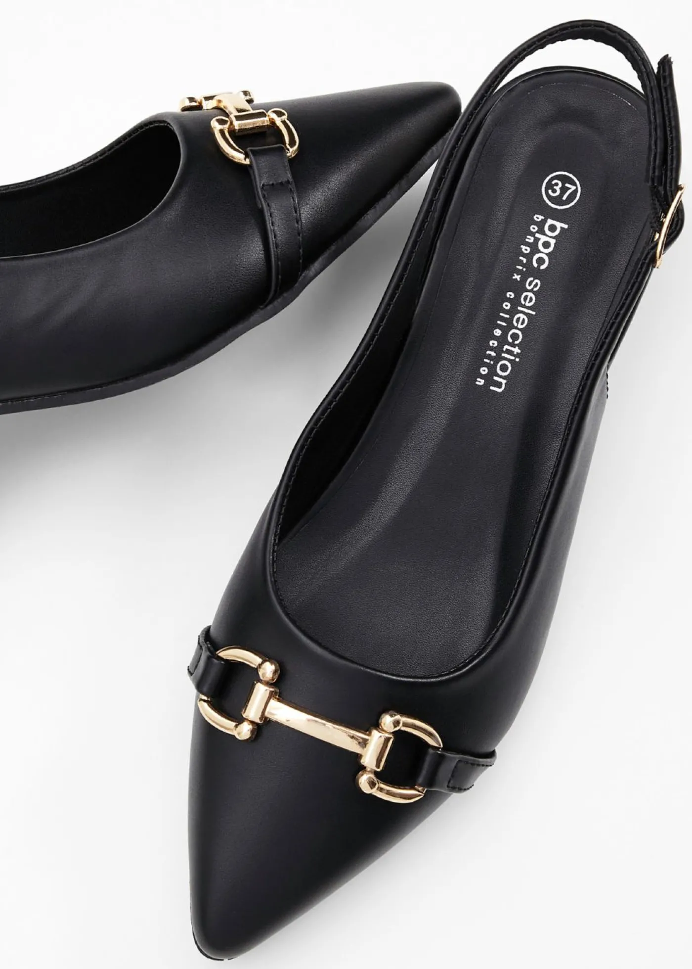 bonprix bonprix Zapatos de tacón con talón al descubierto Negro Best
