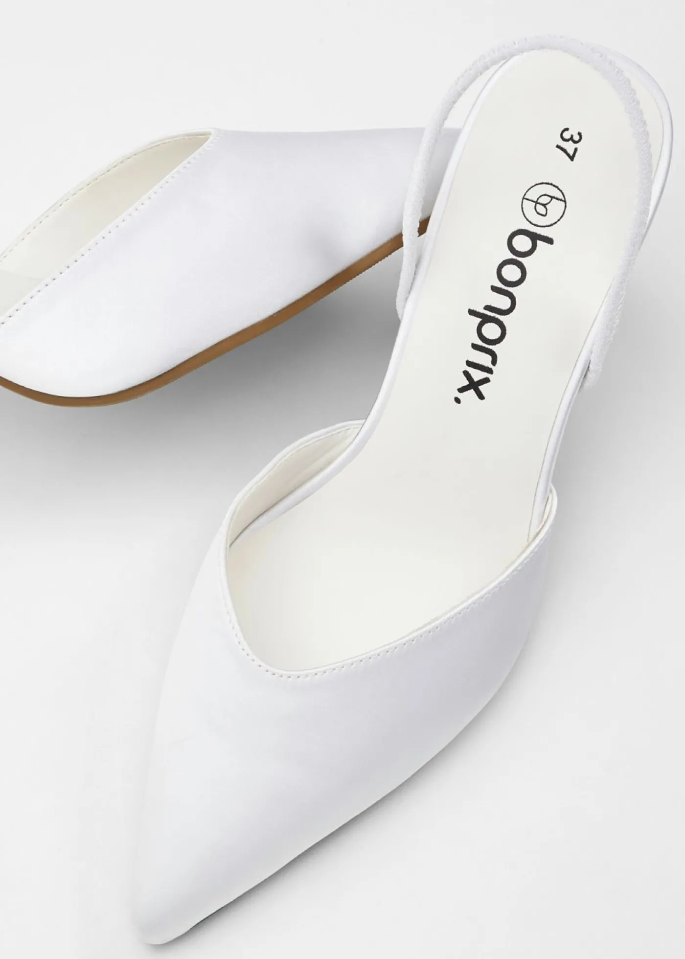bonprix bonprix Zapatos de tacón con talón al descubierto Blanco Hot