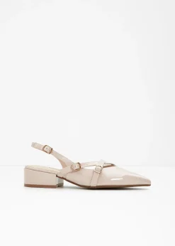 bonprix bonprix Zapatos de tacón con talón al descubierto Beige Discount