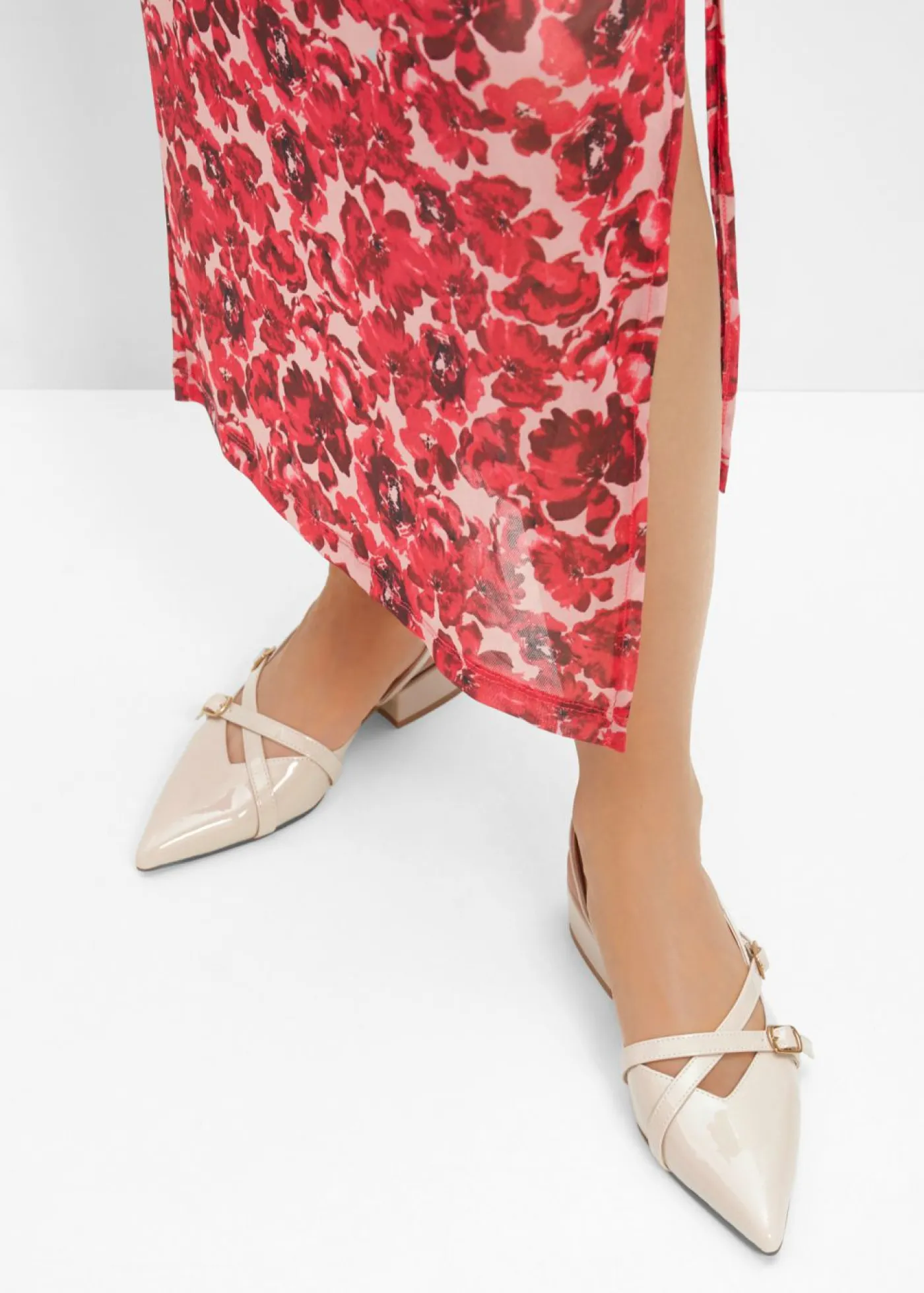 bonprix bonprix Zapatos de tacón con talón al descubierto Beige Discount