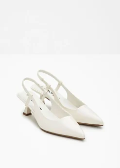 bonprix bonprix Zapatos de tacón con talón al descubierto Blanco lana Hot