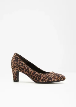 bonprix Tamaris Zapatos de tacón de Tamaris con estampado animal estampado leo marrón New