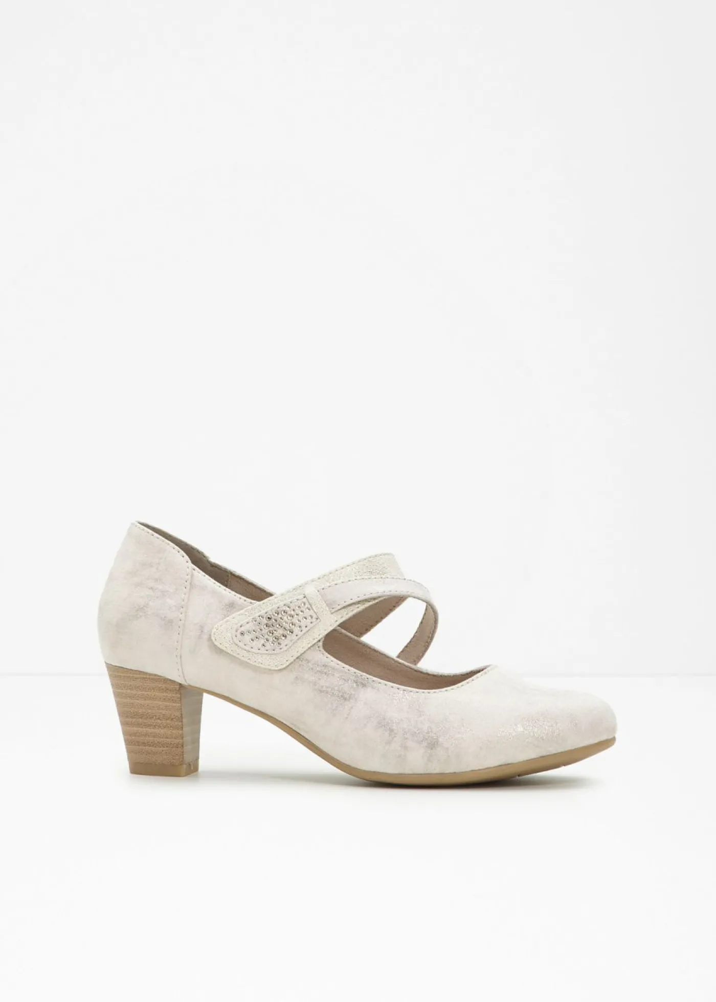 bonprix Jana Zapatos de tacón Jana en ancho cómodo Beige-dorado