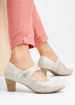 bonprix Jana Zapatos de tacón Jana en ancho cómodo Beige-dorado