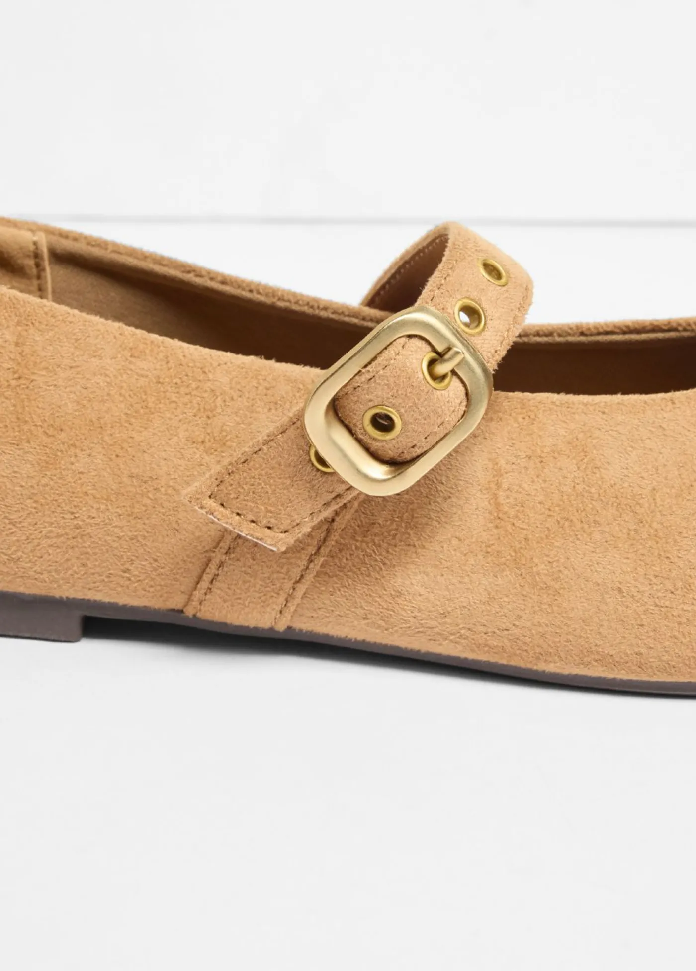 bonprix bonprix Zapatos tipo Mary Jane con ojales Marrón claro Clearance