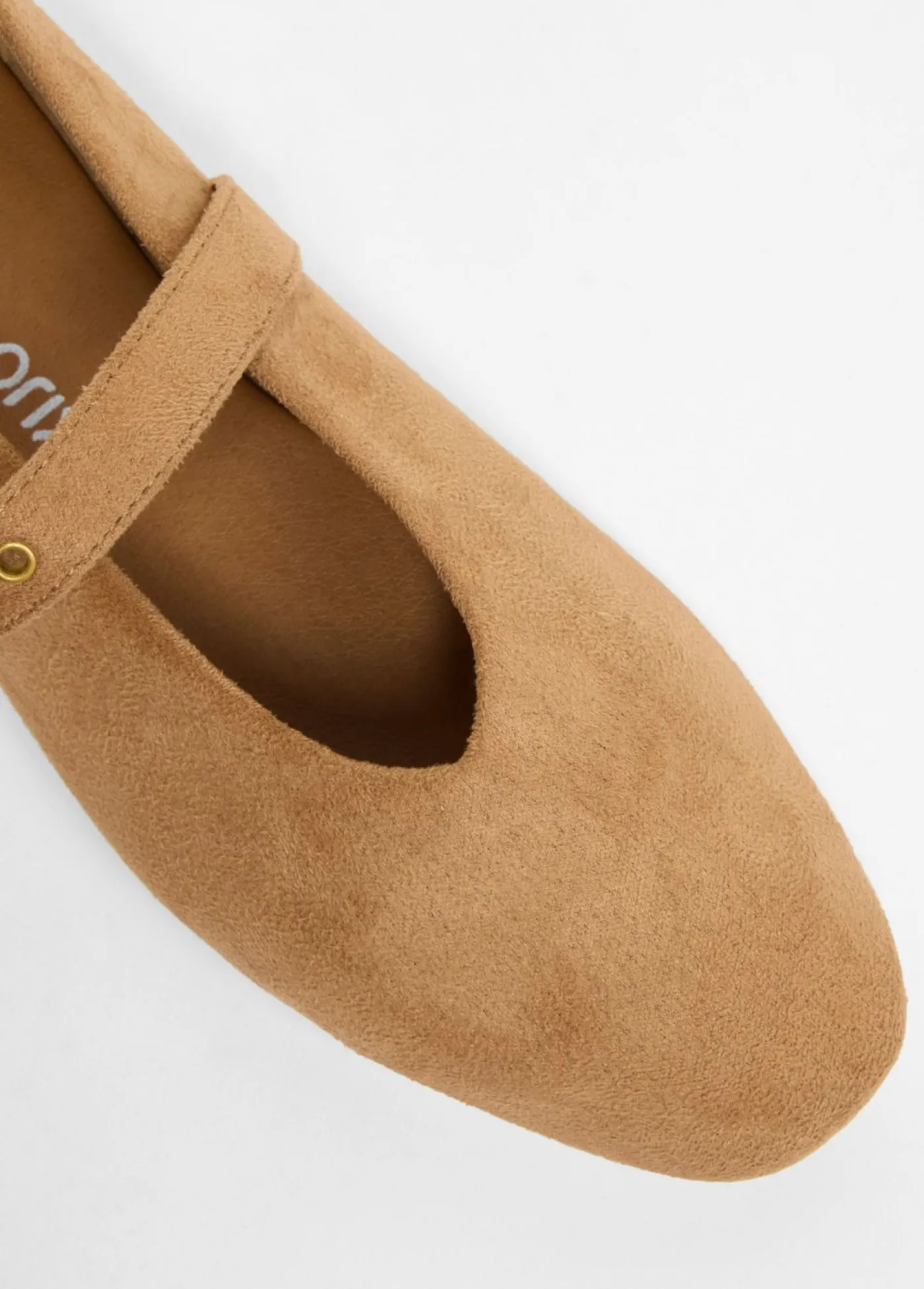 bonprix bonprix Zapatos tipo Mary Jane con ojales Marrón claro Clearance